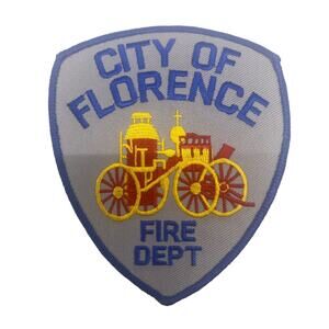 City of Florence Fire Department Patch Embroidered Vintage NOS